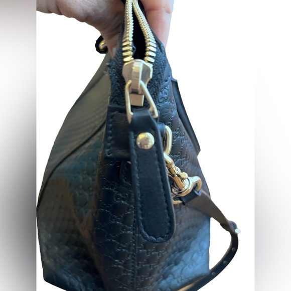 GUCCI Microguccissima Medium Satchel Black - Picture 8 of 17